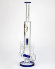 18" AQUA Dual Joint Showerhead Pecolator Glass Water Bong