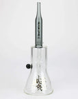 10" AQUA Glass Matrix Diffuser Rocket Glass Bong