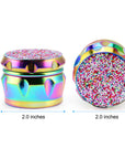 Glitter Grinder 4 Piece Herb Grinder - INHALCO