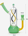 Rotating DNA Glass Bong - INHALCO