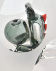 Frosted Yoshi Egg Glass Bubbler