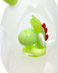 Frosted Yoshi Egg Glass Bubbler