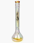 Genie Metallic Glass Bong Round Base - INHALCO