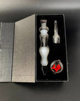 Glass Dab Straw Kit Bulbous Mouthpiece - INHALCO