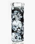 Graphic w/ Cubic Zirconia Decor Glass Beaker Bong 7mm
