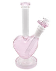 Heart Shaped Pink Bong Pink - INHALCO