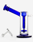Hephaestus Glass Bubbler Swing Arm Bucket Blue - INHALCO