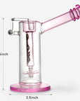 Hephaestus Glass Bubbler Swing Arm Bucket Pink - INHALCO