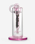 Hephaestus Glass Bubbler Swing Arm Bucket Pink - INHALCO