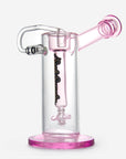 Hephaestus Glass Bubbler Swing Arm Bucket Pink - INHALCO