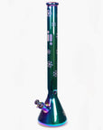 Infyniti Snowflake metallic glass bong green sunshine