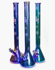 Infyniti Snowflake metallic glass water bong