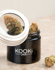 The Compact | Small Glass Stash Jar with 5x Magnifying Lid_2