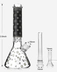LV Pattern Beaker Bong - INHALCO