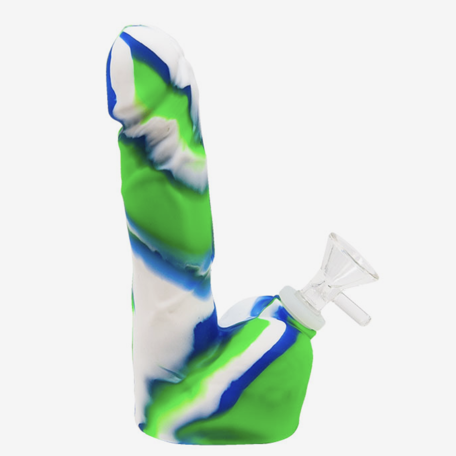 Penis Shaped Silicone Water Pipe - INHALCO