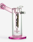 Hephaestus Glass Bubbler Swing Arm Bucket Pink - INHALCO