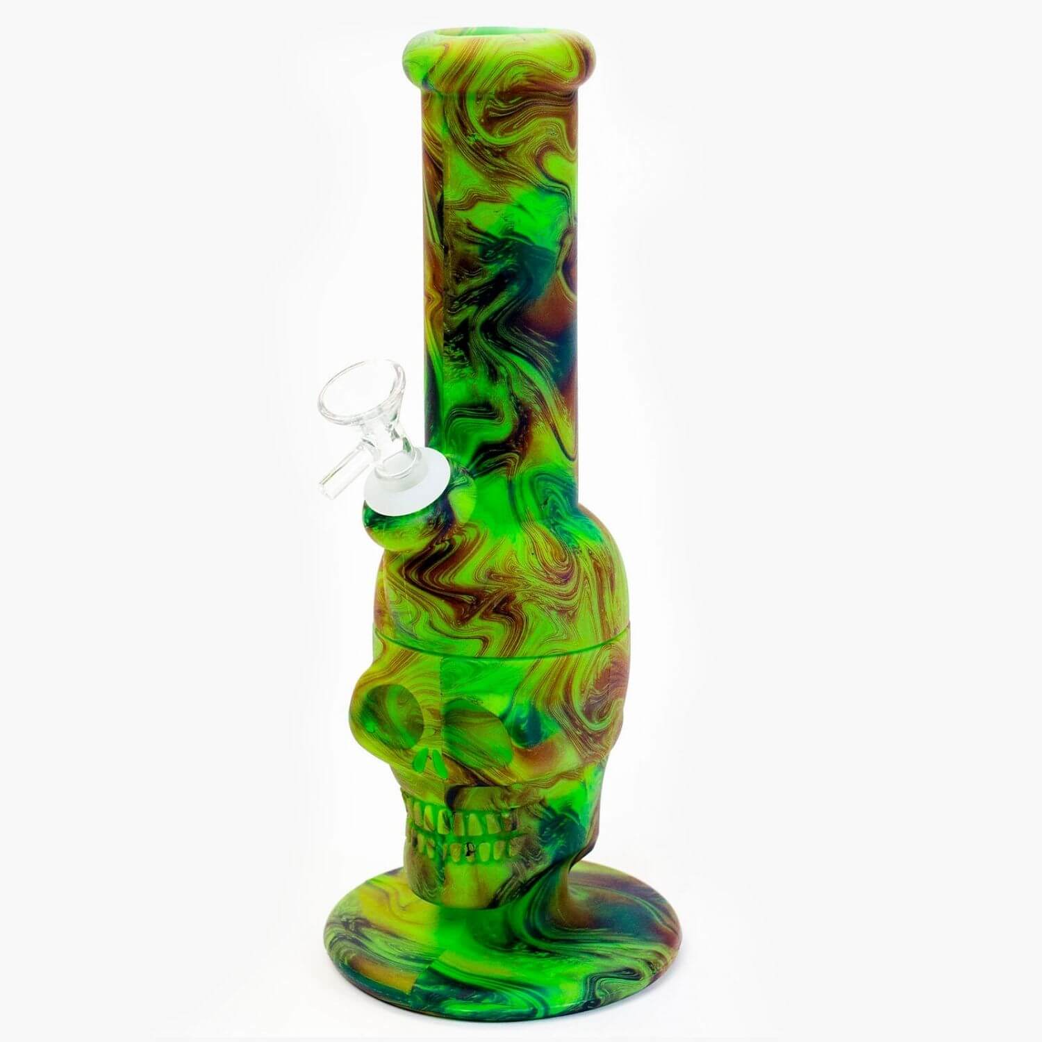 11&quot; Assorted Design Silicone Detachable Skull Bong