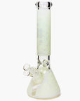 14" Infyniti Skull Glow In The Dark Beaker Bong - INHALCO