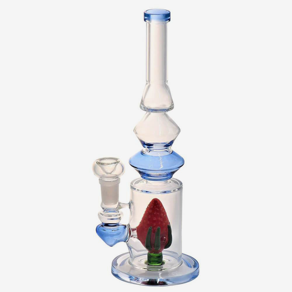 12&quot; Strawberry Perc Water Pipe - INHALCO