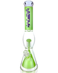 16" UFO Pyramid Perc Glass Beaker Bong