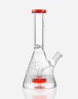 7.5" Web Pattern Glow In The Dark Beaker Bong - INHALCO