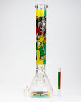 Rasta Man Classic Beaker Glass Bong