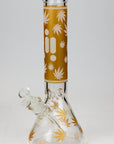 14" Infyniti Leaf Glow in the dark 7 mm glass bong