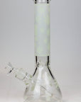 14" Infyniti Leaf Glow in the dark 7 mm glass bong