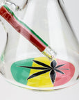 Rasta Man Classic Beaker Glass Bong