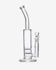 Bent Neck Double Honeycomb Perc Bong - INHALCO