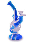 Silicone and Glass Double Chamber Water Pipe - INHALCO