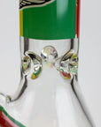 Rasta Man Classic Beaker Glass Bong