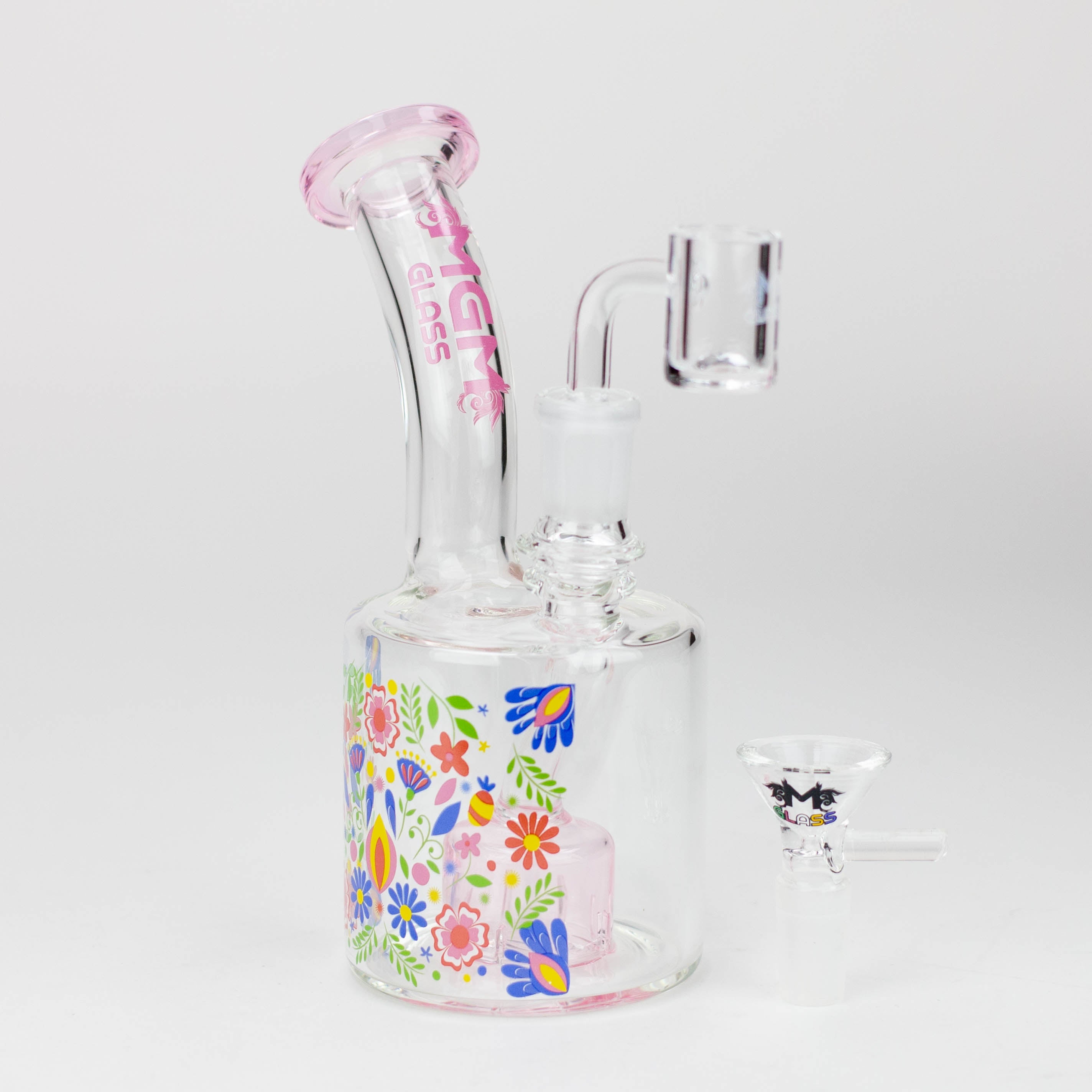 6.7&quot; MGM Glass 2-in-1 Dab Rig w/ Graphic Design