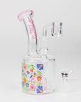 6.7" MGM Glass 2-in-1 Dab Rig w/ Graphic Design