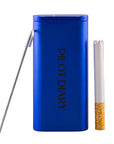 One Hitter Dugout With Magnetic Rotating Lid Blue- INHALCO