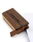 Wooden Dugout Slide Lid with Cigarette Bat - INHALCO