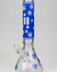 14" Infyniti Leaf Glow in the dark 7 mm glass bong