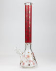 19.5" Gold leaf 9 mm glass water bong