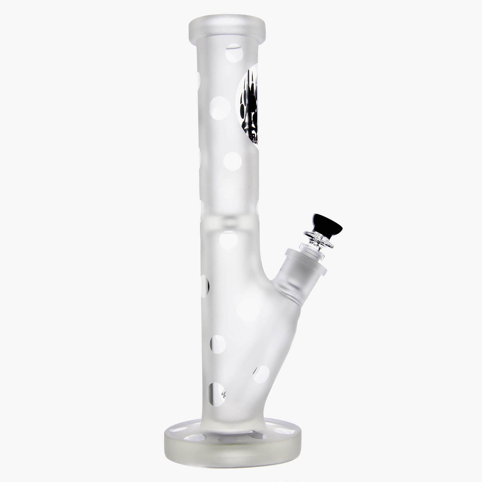 Frosted Straight Tube Bong 14&quot; - INHALCO