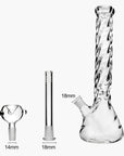 Spiral Glass Bong 16″ - INHALCO