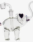 Elephant Bubbler with Quartz Banger - INHALCO