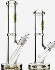 Glass Tube Bong Lime Green - INHALCO
