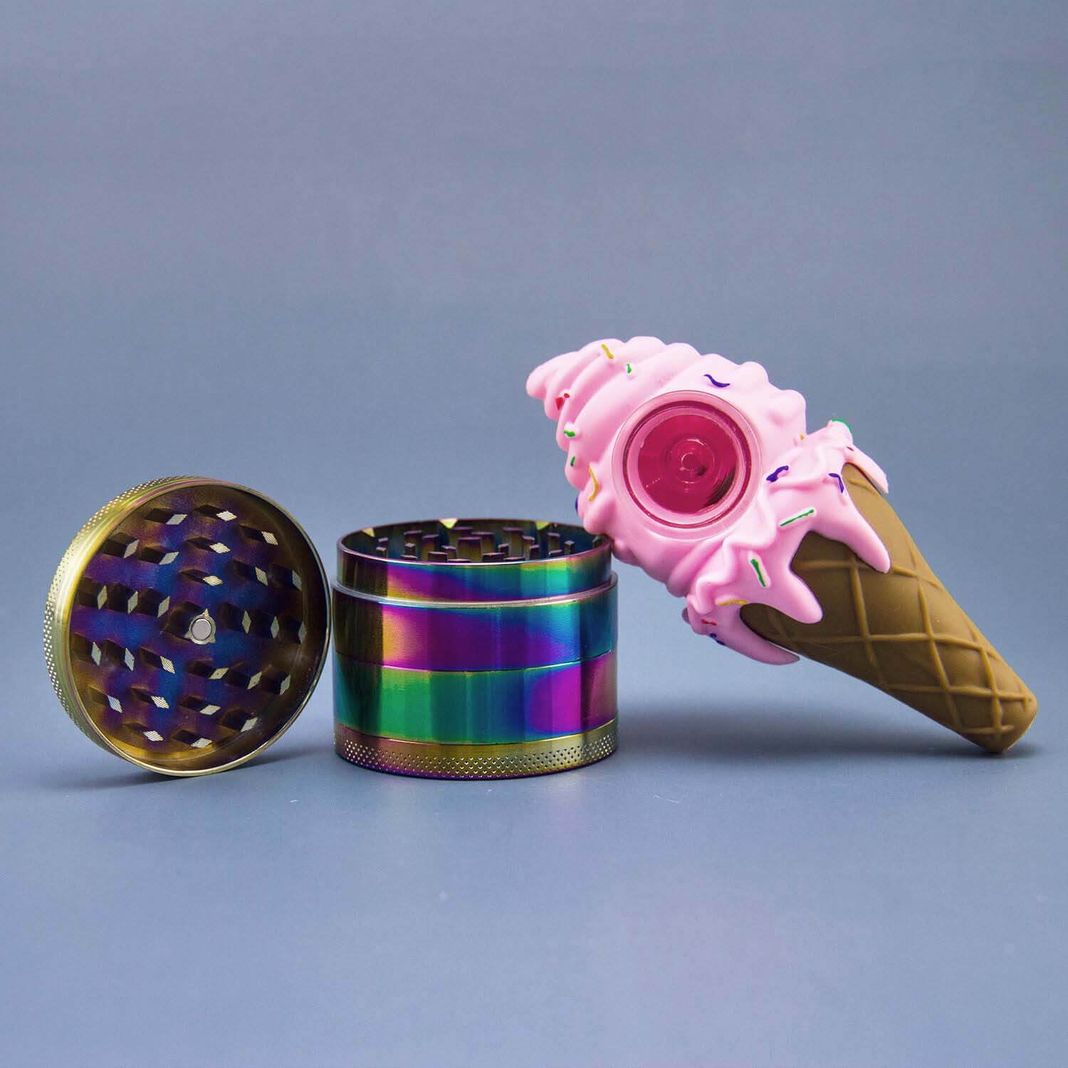 pipe tobacco grinder Shop Blue PRO420 Gift Pack Glass & Set Pipe Weed Grinder MacQueen