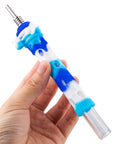 Glass Nectar Collector Straw With Silicone Cover - INHALCO