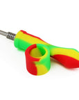 Silicone Dab Straw G/Y/R - INHALCO