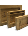 Afghan Hemp Wooden Rolling Tray - INHALCO