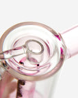 Hephaestus Glass Bubbler Swing Arm Bucket Pink - INHALCO