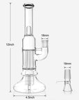 Water Pipe with Pillar Perc - INHALCO