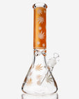 Cannabis Leaf Beaker Bong - INHALCO