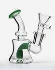 4 inches Mini Dab Rig Green - INHALCO
